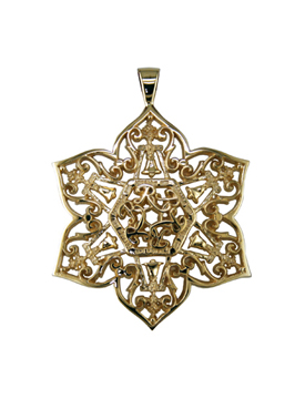 Small Star of Riverside Raincross Pendant